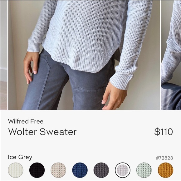 Aritzia waffle knit sweater - Picture 3 of 9